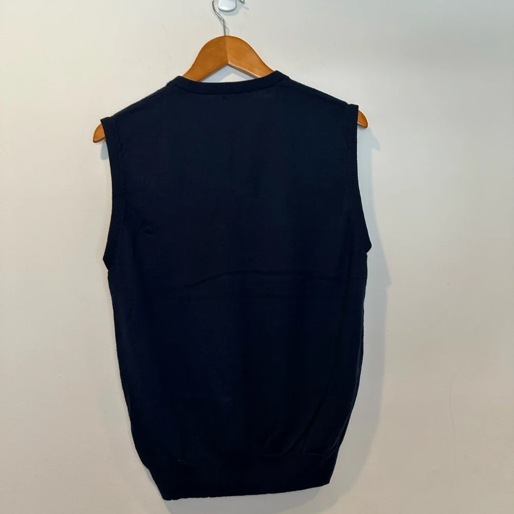 J. Crew Men's Merino Wool Vest in Navy Blue